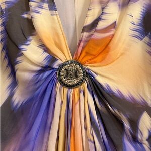 Matthew Williamson:Multicolor Dress with Beaded Detail